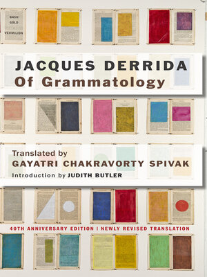 cover image of Of Grammatology